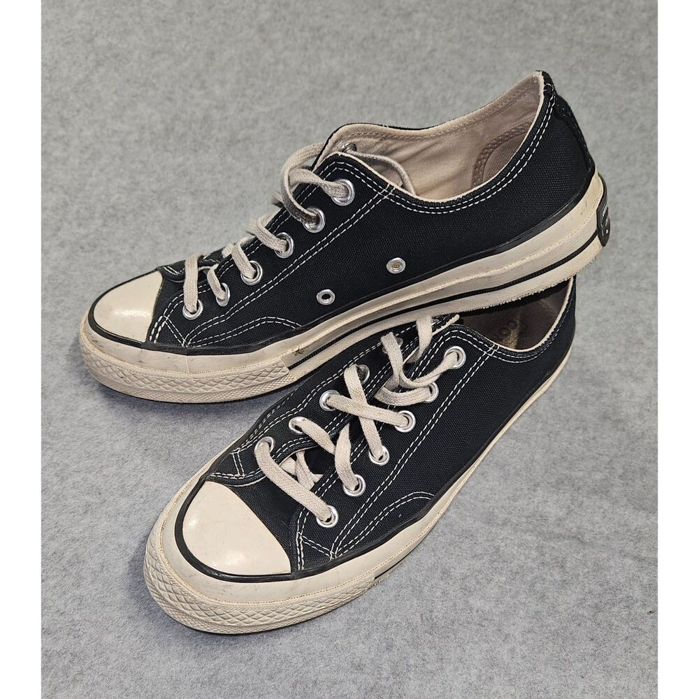 Vintage Converse Chuck Taylor All Star Low Top Black Canvas Mens 6.5/Womens 8.5